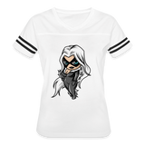 Character #99 Women’s Vintage Sport T-Shirt - white/black