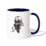 Character #99 Contrast Coffee Mug - white/cobalt blue