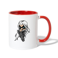 Character #99 Contrast Coffee Mug - white/red